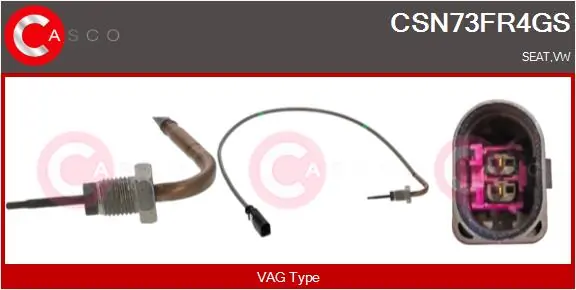 CASCO Érzékelő, kipufogógáz-hőmérséklet - CSN73FR4GS - TothCarparts