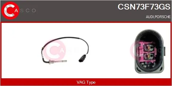 CASCO Érzékelő, kipufogógáz-hőmérséklet - CSN73F73GS - TothCarparts
