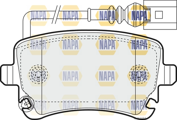NAPA fékbetétkészlet, tárcsafék - NBP1321 - TothCarparts