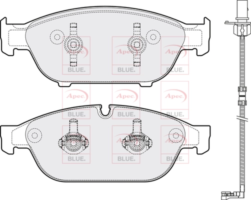 APEC fékbetétkészlet, tárcsafék - PD4275 - TothCarparts