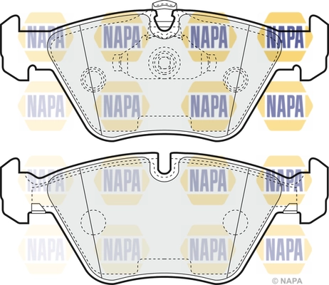 NAPA fékbetétkészlet, tárcsafék - NBP1420 - TothCarparts