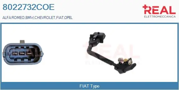 REAL impulzusadó, főtengely - 8022732COE - TothCarparts
