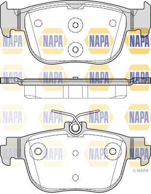 NAPA fékbetétkészlet, tárcsafék - NBP1924 - TothCarparts