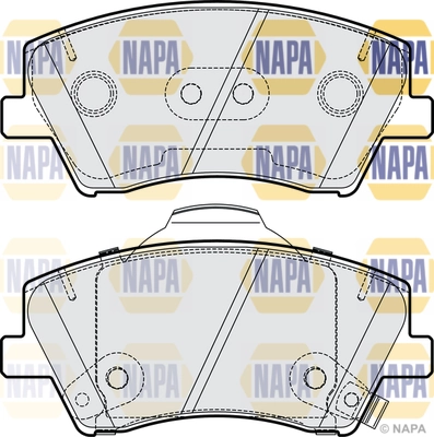 NAPA fékbetétkészlet, tárcsafék - NBP1888 - TothCarparts