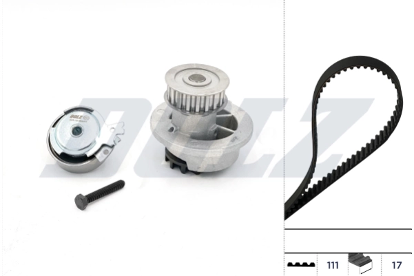 WILMINK GROUP Vízpumpa + fogasszíj készlet - WG2354919 - TothCarparts