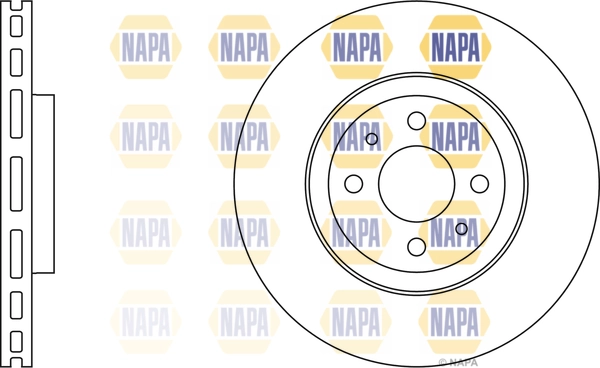 NAPA féktárcsa - NBD5269 - TothCarparts
