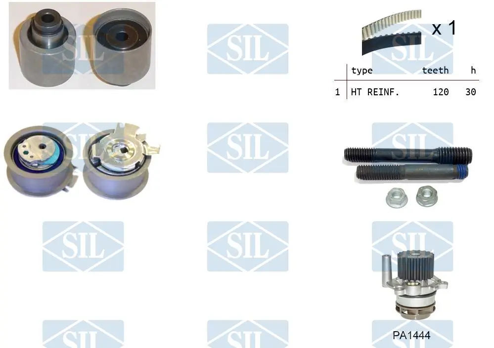 Saleri SIL Vízpumpa + fogasszíj készlet - K3PA1444 - TothCarparts
