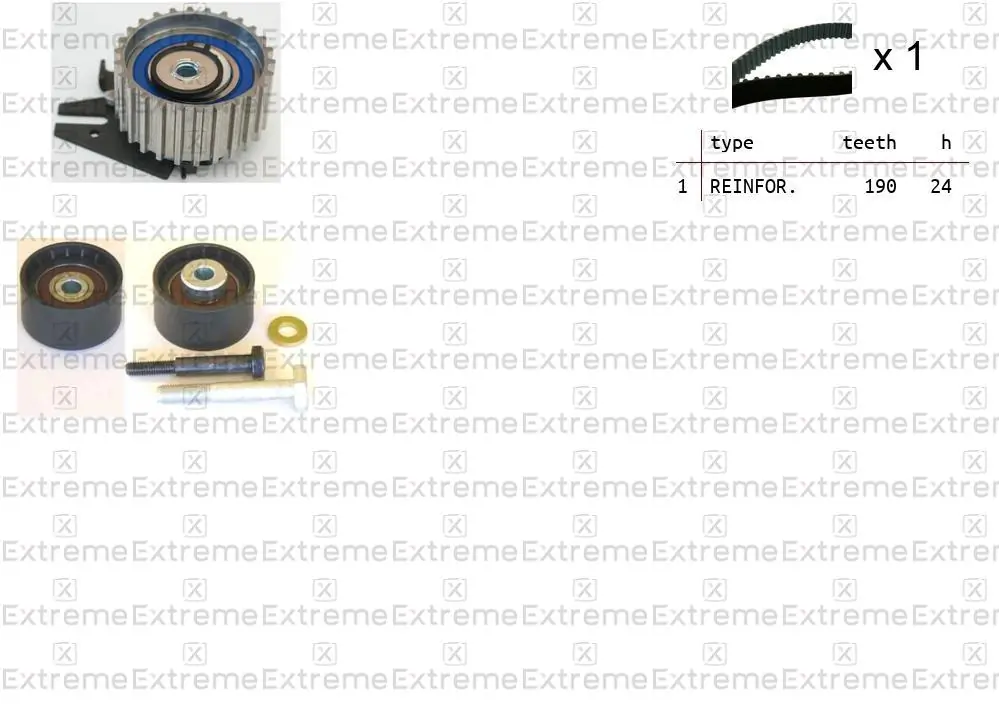 EXTREME Fogasszíjkészlet - 99990046 - TothCarparts
