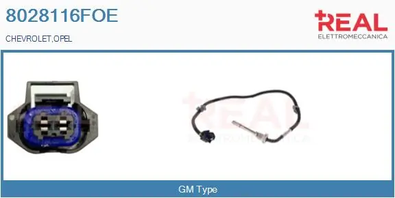 REAL Érzékelő, kipufogógáz-hőmérséklet - 8028116FOE - TothCarparts