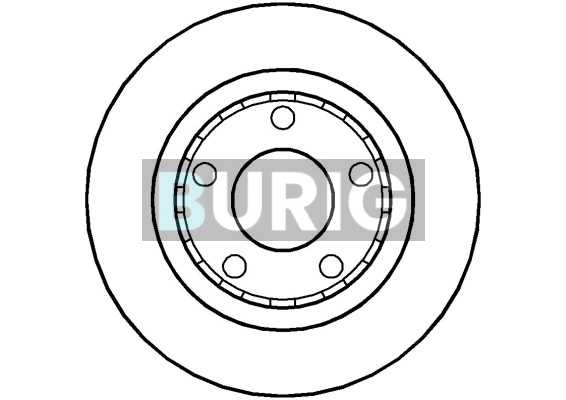Burig féktárcsa - B011007 - TothCarparts
