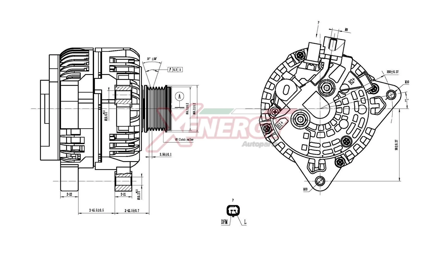 AP XENERGY generátor - XAL10715AD - TothCarparts