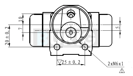 Burig fékmunkahenger - B090062 - TothCarparts