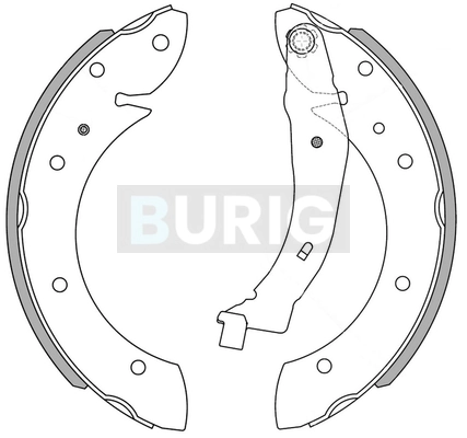 Burig fékpofakészlet - B050021 - TothCarparts
