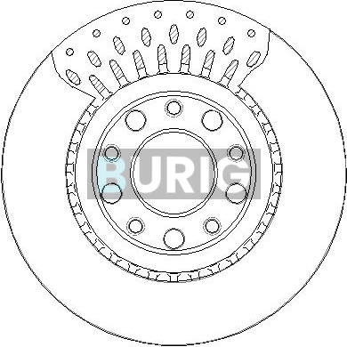 Burig féktárcsa - B011262 - TothCarparts
