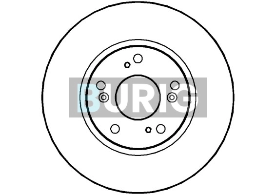 Burig féktárcsa - B010382 - TothCarparts