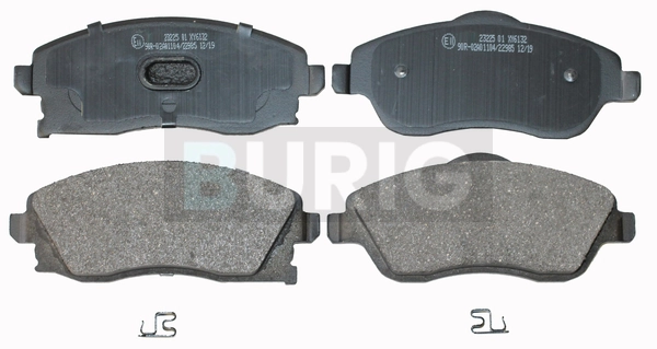 Burig fékbetétkészlet, tárcsafék - B020019 - TothCarparts