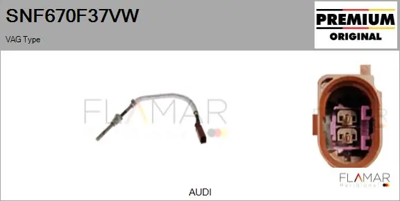 FLAMAR Érzékelő, kipufogógáz-hőmérséklet - SNF670F37VW - TothCarparts