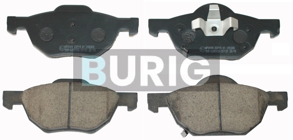 Burig fékbetétkészlet, tárcsafék - B020264 - TothCarparts