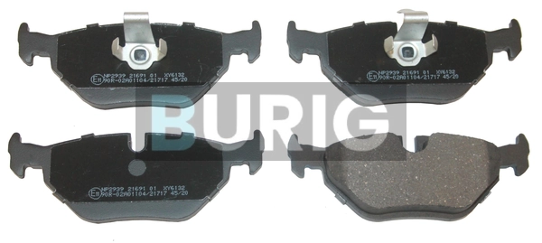 Burig fékbetétkészlet, tárcsafék - B020646 - TothCarparts