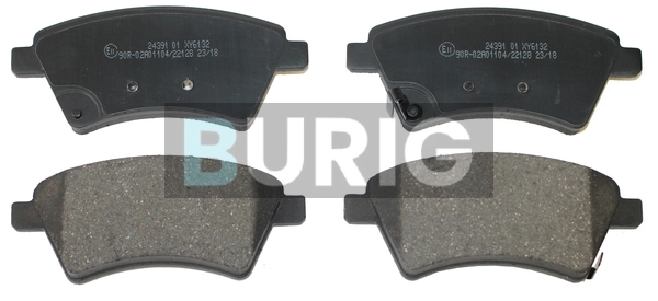 Burig fékbetétkészlet, tárcsafék - B020499 - TothCarparts
