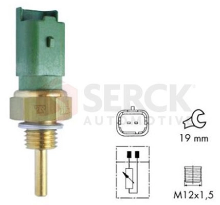 SERCK AUTOMOTIVE érzékelő, hűtőfolyadék-hőmérséklet - CCT0013 - TothCarparts