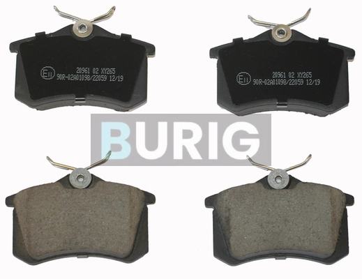 Burig fékbetétkészlet, tárcsafék - B020001 - TothCarparts