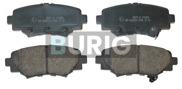 Burig fékbetétkészlet, tárcsafék - B020407 - TothCarparts