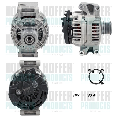 HOFFER generátor - H5510109G - TothCarparts