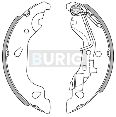 Burig fékpofakészlet - B050081 - TothCarparts