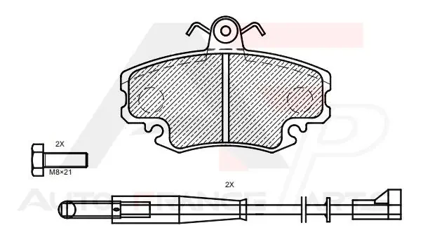 AUTO FRANCE PARTS fékbetétkészlet, tárcsafék - 21-0007C - TothCarparts