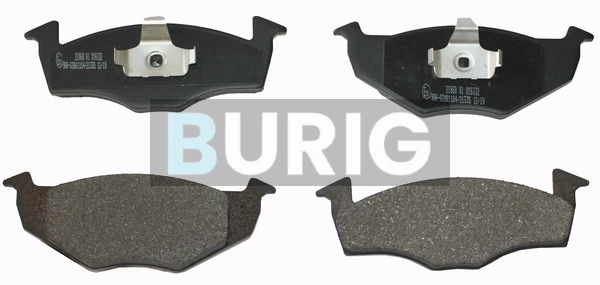 Burig fékbetétkészlet, tárcsafék - B020130 - TothCarparts