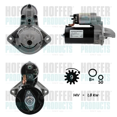 HOFFER önindító - H5010087G - TothCarparts