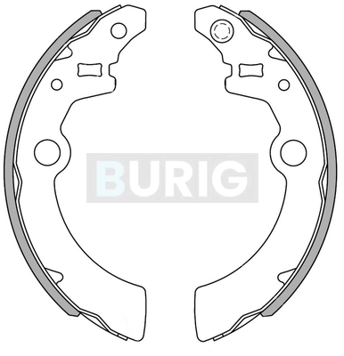 Burig fékpofakészlet - B050057 - TothCarparts