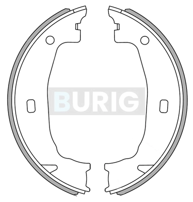 Burig fékpofakészlet - B050006 - TothCarparts