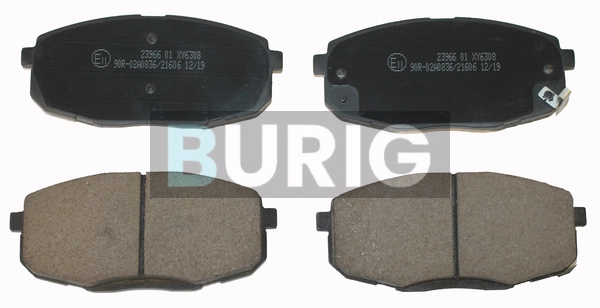 Burig fékbetétkészlet, tárcsafék - B020161 - TothCarparts