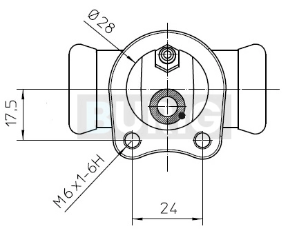 Burig fékmunkahenger - B090060 - TothCarparts