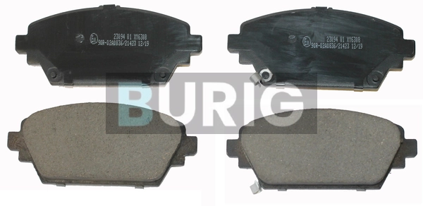 Burig fékbetétkészlet, tárcsafék - B020382 - TothCarparts