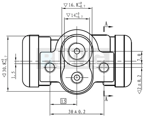 Burig fékmunkahenger - B090044 - TothCarparts