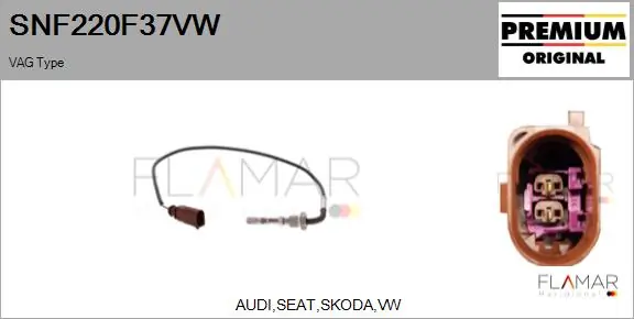 FLAMAR Érzékelő, kipufogógáz-hőmérséklet - SNF220F37VW - TothCarparts