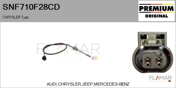 FLAMAR Érzékelő, kipufogógáz-hőmérséklet - SNF710F28CD - TothCarparts