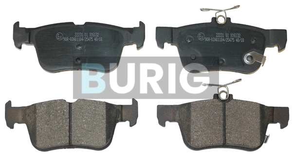 Burig fékbetétkészlet, tárcsafék - B020160 - TothCarparts