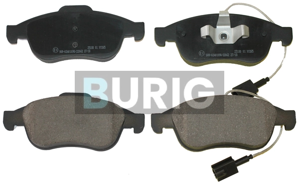 Burig fékbetétkészlet, tárcsafék - B020482 - TothCarparts