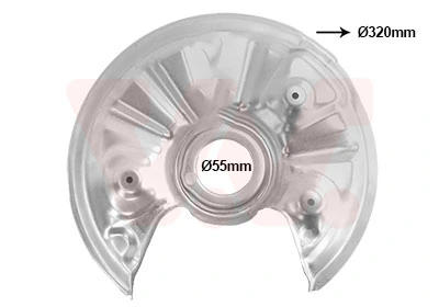 VAN WEZEL terelőlemez, féktárcsa - 0372374 - TothCarparts