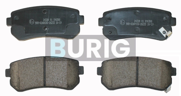 Burig fékbetétkészlet, tárcsafék - B020113 - TothCarparts