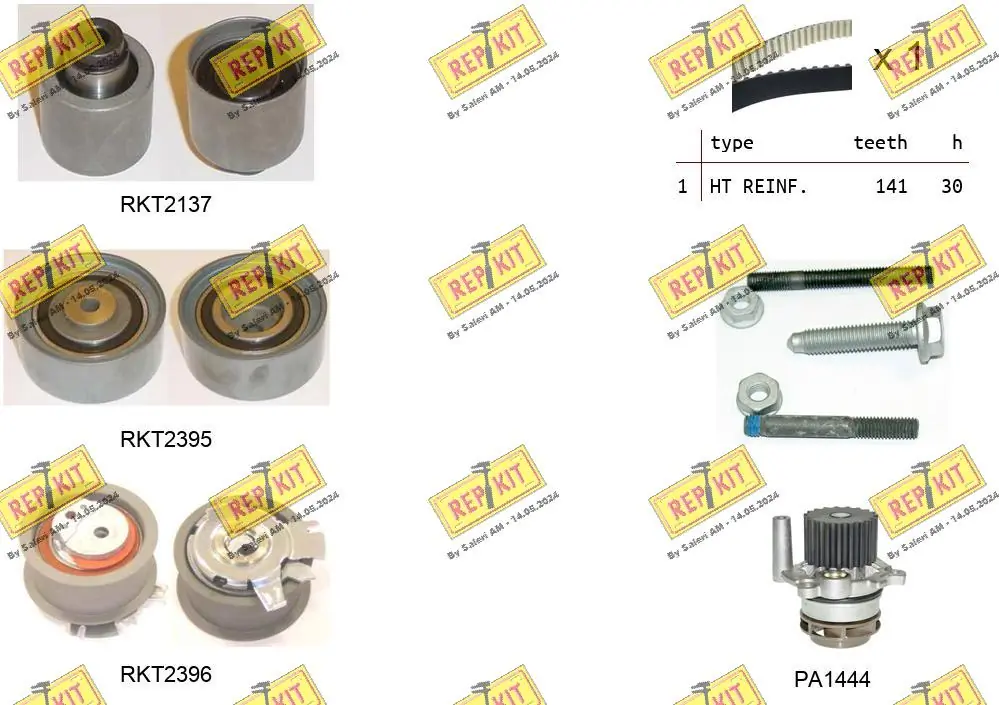 REPKIT Vízpumpa + fogasszíj készlet - RKTK0929PA2 - TothCarparts
