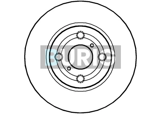 Burig féktárcsa - B010099 - TothCarparts