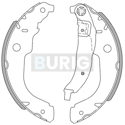 Burig fékpofakészlet - B050025 - TothCarparts