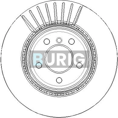 Burig féktárcsa - B011236 - TothCarparts