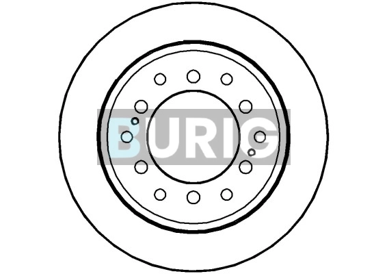 Burig féktárcsa - B010324 - TothCarparts