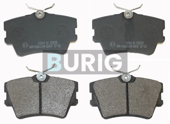 Burig fékbetétkészlet, tárcsafék - B020476 - TothCarparts